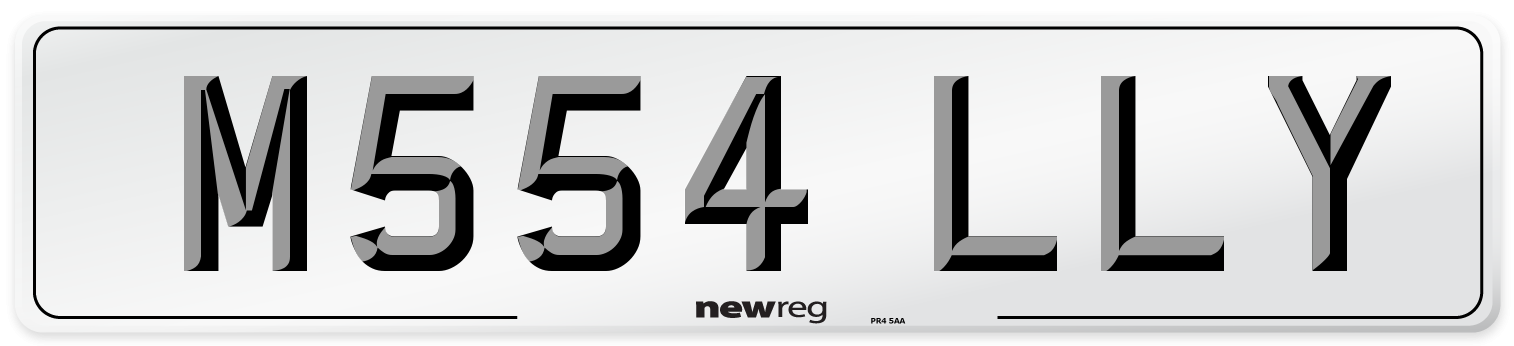 M554 LLY Number Plate from New Reg
